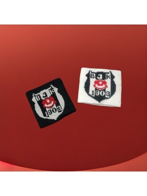 Pink Loca Beyaz Futbol Spor Çorap Tozluk 2 Çift ve 2 Adet Bileklik li Beşiktaş