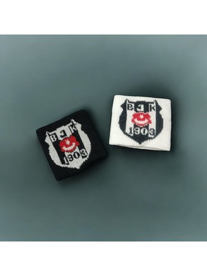 Pink Loca Siyah Futbol Spor Çorap Tozluk 2 Çift ve 2 Adet Bileklik li Beşiktaş