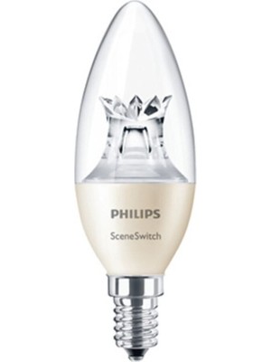 Philips  LED Mum Ampul /5,5W-4W-2W(TEK Ampul-3 Kademeli) E14 Duy