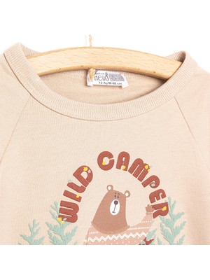 HelloBaby HelloBaby Forest Camp Erkek Sweatshirt Erkek Bebek