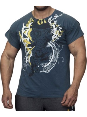 Baskılı Gym T-Shirt Big Sam 2597