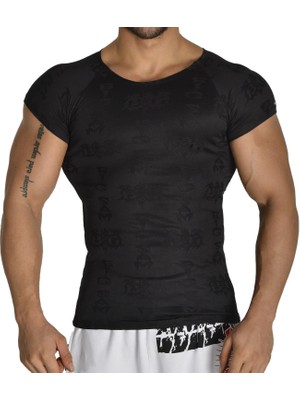 Siyah Slim Fit Body Tişört Big Sam 2817
