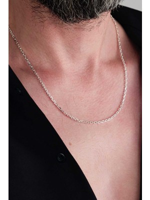 Ricco Jewellery 925 Ayar Gümüş Forse Zincir •  Made In Italy