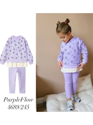 Lolipop Kids Store Purpleflow Ek Dokuma Detaylı Alt Üst Takım