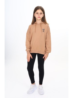 Toontoy Kız Çocuk Baskılı Taytlı Takım