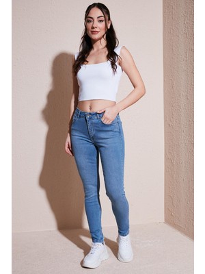 Fashıon Frıends Kadın Denim Pantolon 24Y0565K1