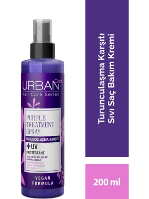 Urban Care Sülfatsız Saç Bakım Kremi 200 ml Bitkisel Keratin Sarı Gri Açık Kumral Saçlara Turunculaşma Önleyici