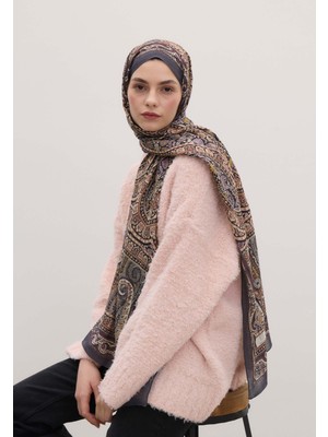 Fresh Orkide Nordıc Paısley Desen Şal