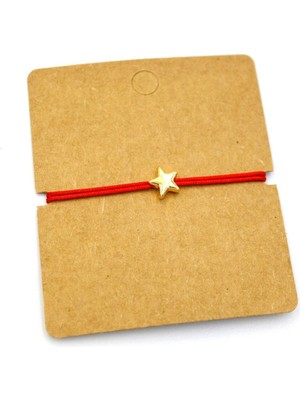 Aycha Aksesuar Kırmızı Ipli Yıldız Bileklik