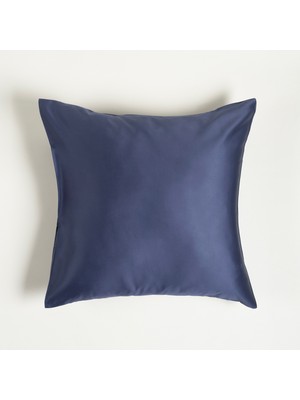 Zsa Zsa Zsu Solıd 300 Tc Pamuk Saten %100 Pamuk Saten Yastık Kılıfı 60x60 Cm Lacivert