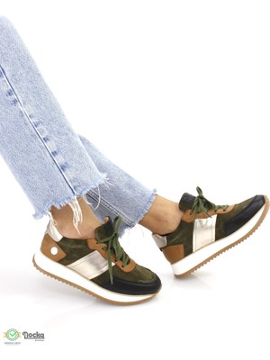 Mammamia Kadın  Deri Ortopedik Spor Tarz Günlük Ayakkabı M25/Ka360