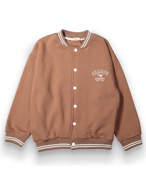 Harika Kids Erkek Çocuk 3 Iplik Oversize Kolej Ceket