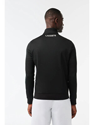 Lacoste Sport Erkek Classic Fit Fermuarlı Siyah Sweatshirt SH1094.258