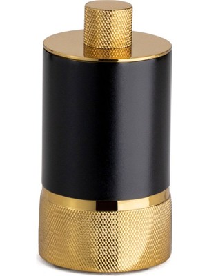 System Banyo Aksesuarları Tezgah Üstü Pamukluk Gold-Siyah Renk 122X60X60 Mm