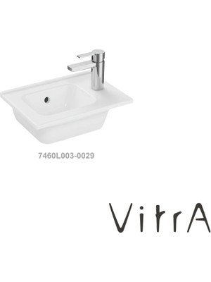 VitrA Mia 40 cm Etajer Uyumlu Lavabo 7460L003-0029