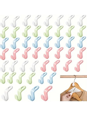 Depokon 10 Adet Dayanıklı Plastik Askı Kancaları: Yerden Tasarruf Sağlayan ve Çok Yönlü