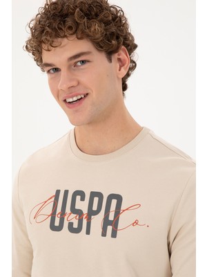 U.S. Polo Assn.  Erkek Taş Sweatshirt 50293407-VR049