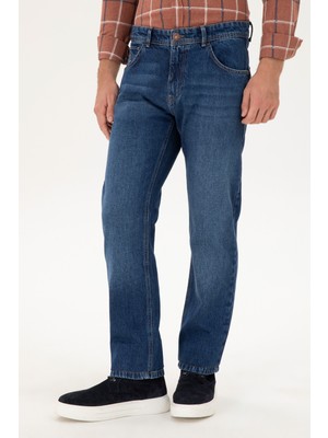 U.S. Polo Assn. Erkek Mavi Jean Pantolon 50296893-DN0022