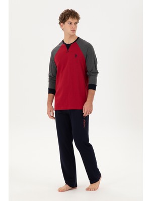 U.s. Polo Assn. Erkek Bordo Pijama Takım 50301722-VR014