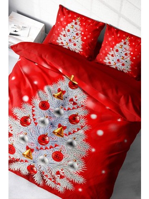 Lastikli Çarşaflı Pamuk Saten Çift Kişilik Ny Pine Nevresim Takımı