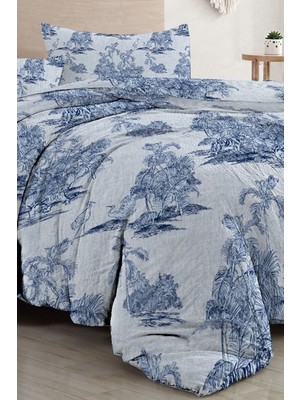 Çift Kişilik Lastikli Çarşaflı Pamuk Saten Tuval Koleksiyonu Nevresim Takımı