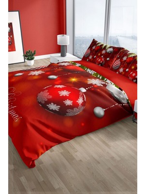 Ny Balls 3D Pamuk Saten Çift Kişilik Nevresim Seti Nevresim Takımı