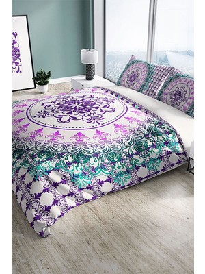 Focus 3D Pamuk Saten Çift Kişilik Nevresim Seti Nevresim Takımı