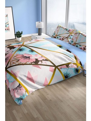 Goldline 3D Pamuk Saten Çift Kişilik Nevresim Seti Nevresim Takımı