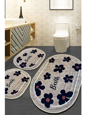 Chilai Home Moole Bej Banyo Paspası 60 x 100 cm Kaymaz Taban Özelliği ile Konforlu Kullanım