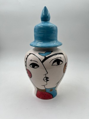 Kimya Ceramics Handmade Seramik Vazo(Pop-Art)