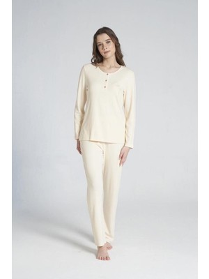 Pijadore 1707 Pudra Kadın Pijama Takım