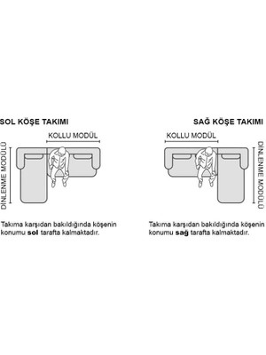 Dekorbizden Arya Sandıklı ve Yataklı Köşe Koltuk