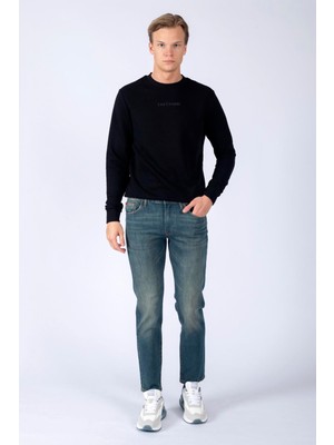 Lee Cooper Jagger Normal Bel Dar Kesim Düz Paça Mavi Erkek Jean Pantolon