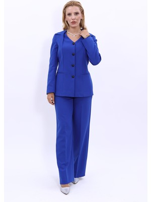 Önder Özsoy Erkek Yaka Yelek Ceket & Bol Paça Pantolon-Saks