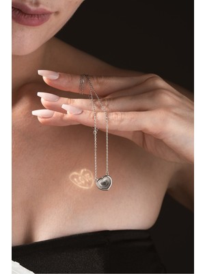 Silvano Jewelry 925 Ayar Yansıtmalı Aşk Kolye