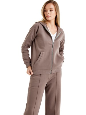 Kadın Sweatshirt 60463 - Vizon