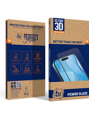 Binano  3D Power Glass Apple iPhone 16 Pro Ekran Koruyucu