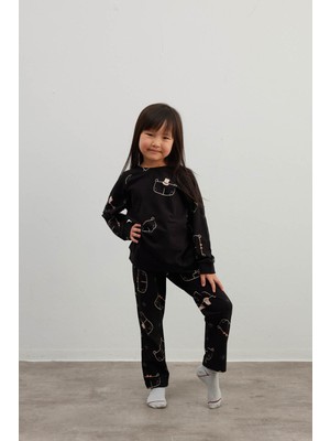 Kız Çocuk Pamuklu Uzun Pijama Takımı