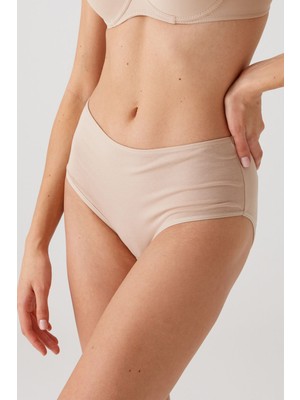 Pierre Cardin 3'lü Paket 2953 Maxi Cut Pamuklu Basic Külot Kadın Yüksek Bel Konforlu Tasarım