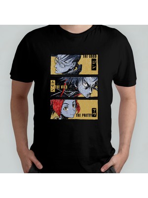 Pixxa Samurai Champloo  Pamuklu Bisiklet Yaka T-Shirt Model 1
