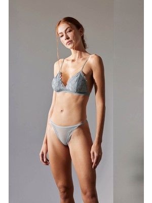 Kadın Puanlı Tül Slip Külot