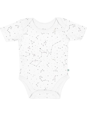 Casadora Baby Space Planet  Organik Pamuk Bebek Kısa Kollu Body