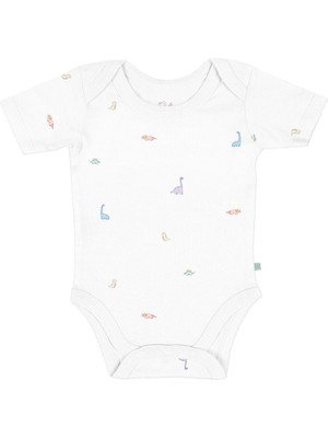 Casadora Baby Dino 100% Organik Pamuk Bebek Kısa Kollu Body