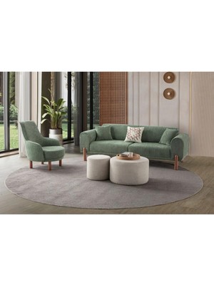 Kayalar Sofa Kaya Koltuk Takımı 3+3+1 Yeşil