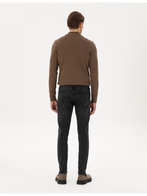 Pierre Cardin Erkek Siyah Slim Fit Jean Pantolon 50295843-VR046