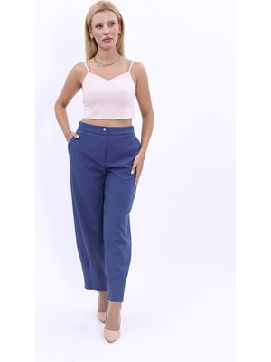 Önder Özsoy Paçası Pileli Pantolon-İndigo