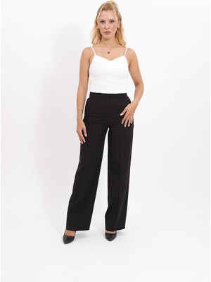 Önder Özsoy Bol Paça Pantolon-Siyah