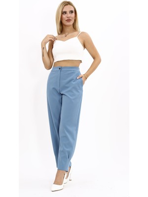 Önder Özsoy Paçası Pileli Pantolon-Deniz