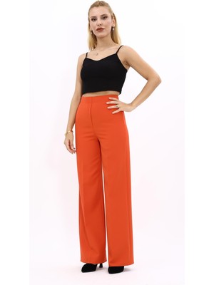 Önder Özsoy Bol Paça Pantolon-Turuncu