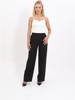 Önder Özsoy Bol Paça Pantolon-Siyah